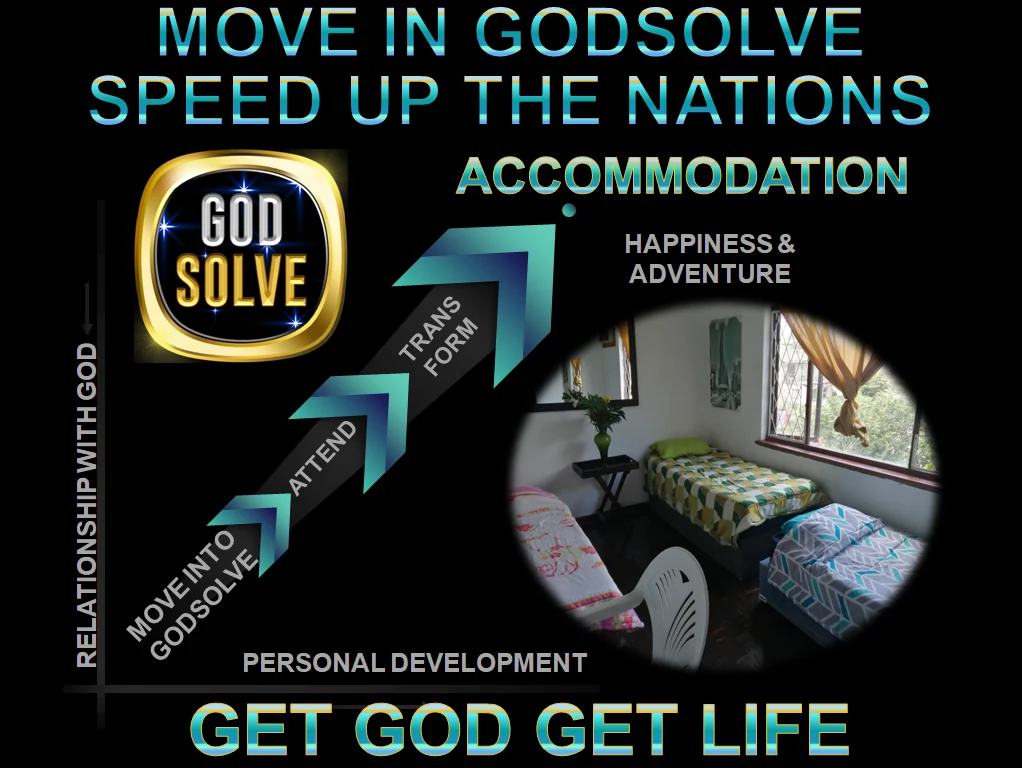 Godsolve infographic with a tidy room photo highlighting mentoring, discipline, and purpose-driven living