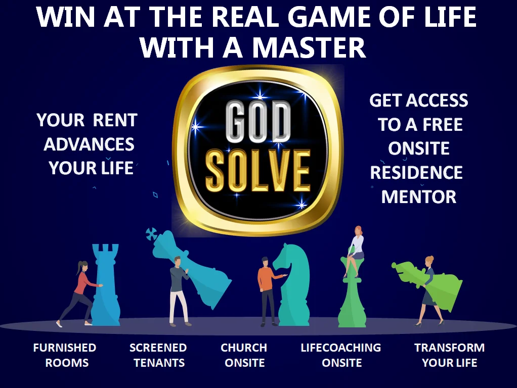 Godsolve infographic about winning at the real game of life with a master for entrepreneurs
