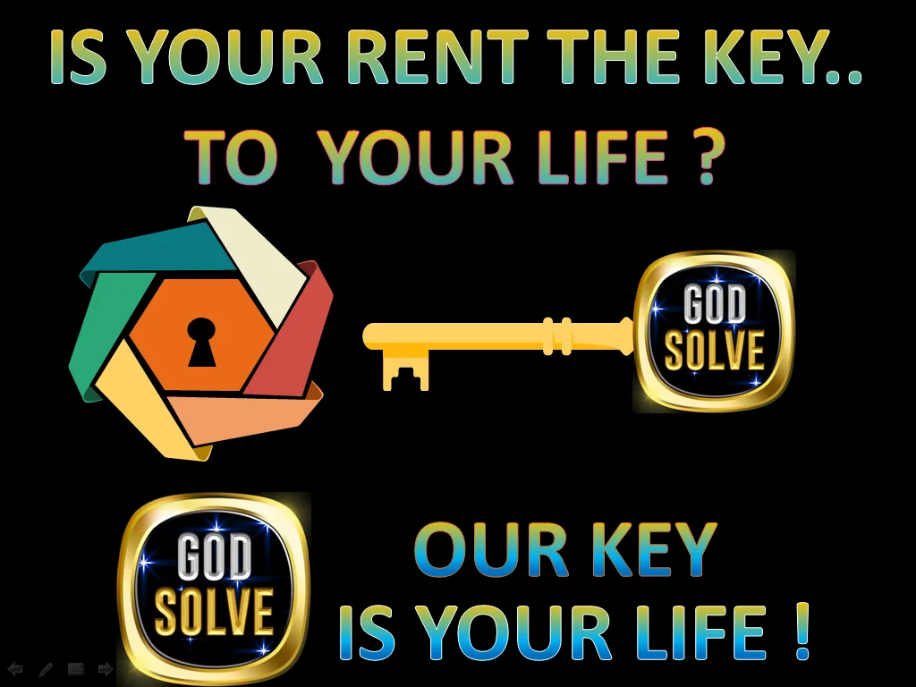 Godsolve infographic asking if your rent is the key to your life near Durban CBD