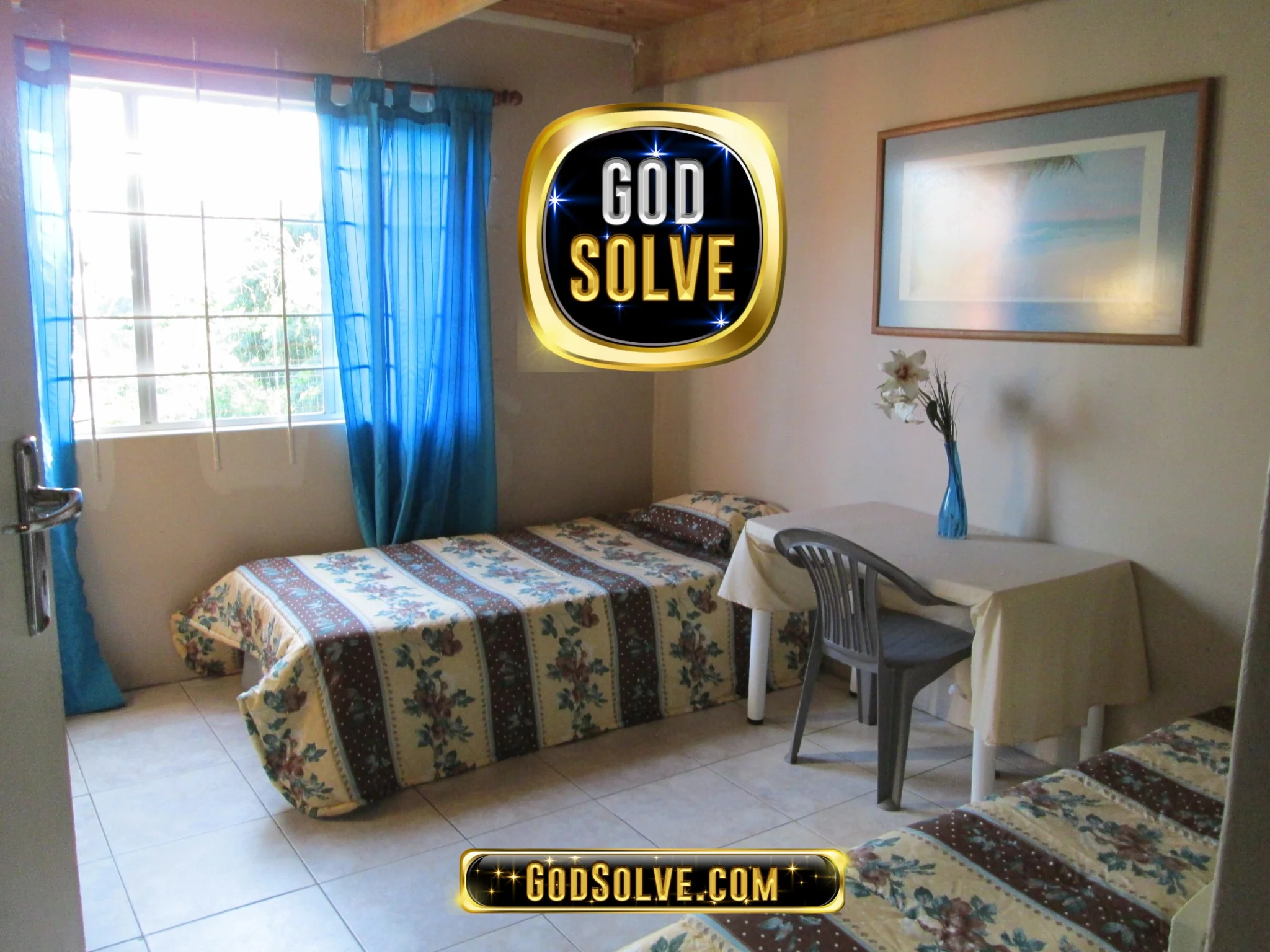 Godsolve room setup for long term remote work accommodation durban in Durban