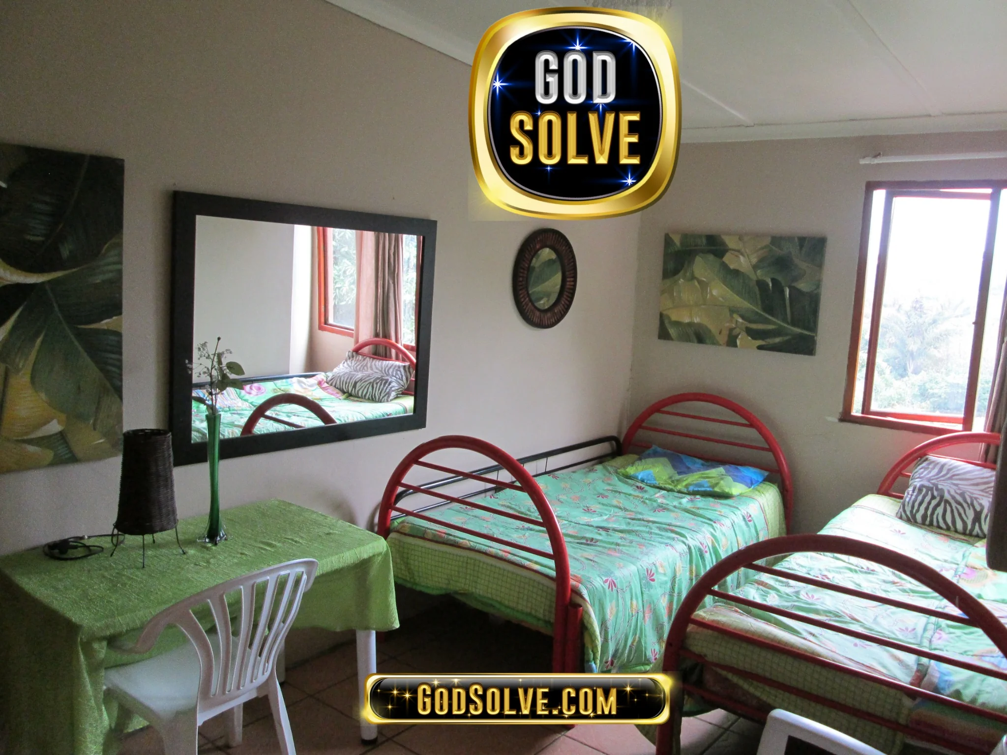 Godsolve room setup for accommodation for remote workers durban cluster in Durban